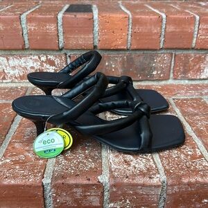 Paul Green Leah Strappy Sandal in Black Vegan Nappa Women's Size 8